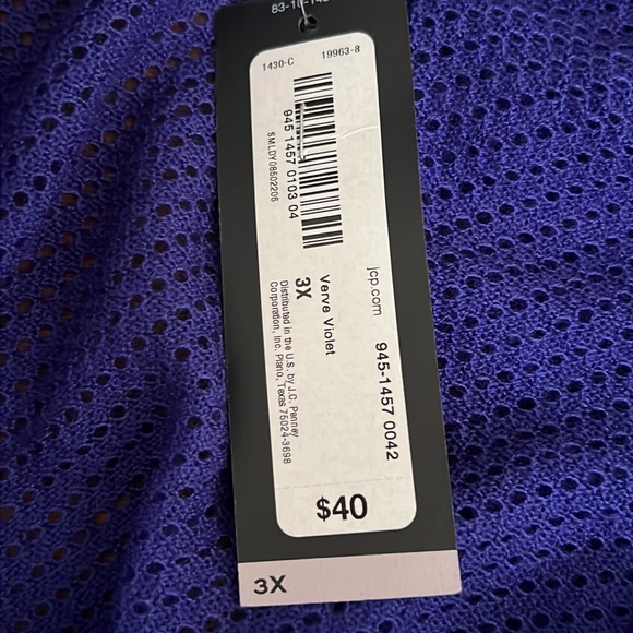 Worthington Woman NWT Violet Light Knit Open Cardigan - Picture 8 of 9